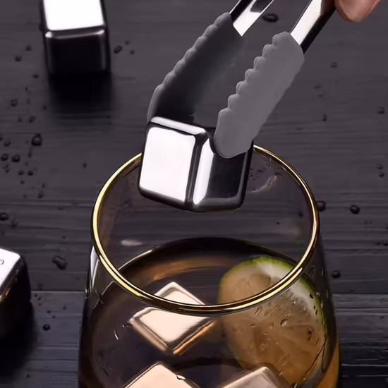 Кубик льда из нержавеющей стали 304 Wisky Многоразовый охлаждающий винный камень