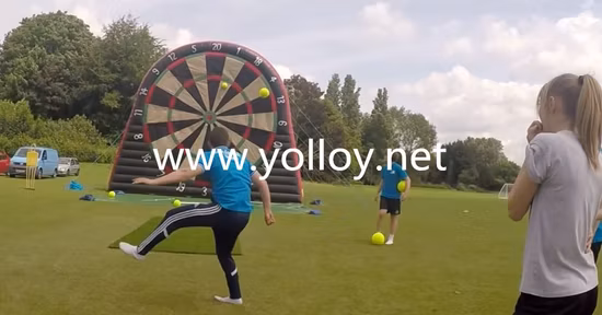 Надувные футбольные дартс с волшебной лентой и мячами